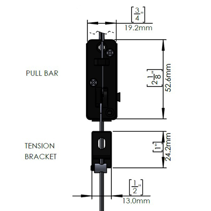 Open roll with exposed weight bar and hold-down hooks
