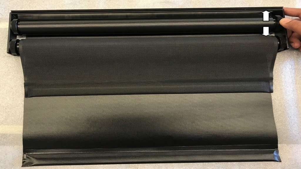 adjusting the top position with standard roll up